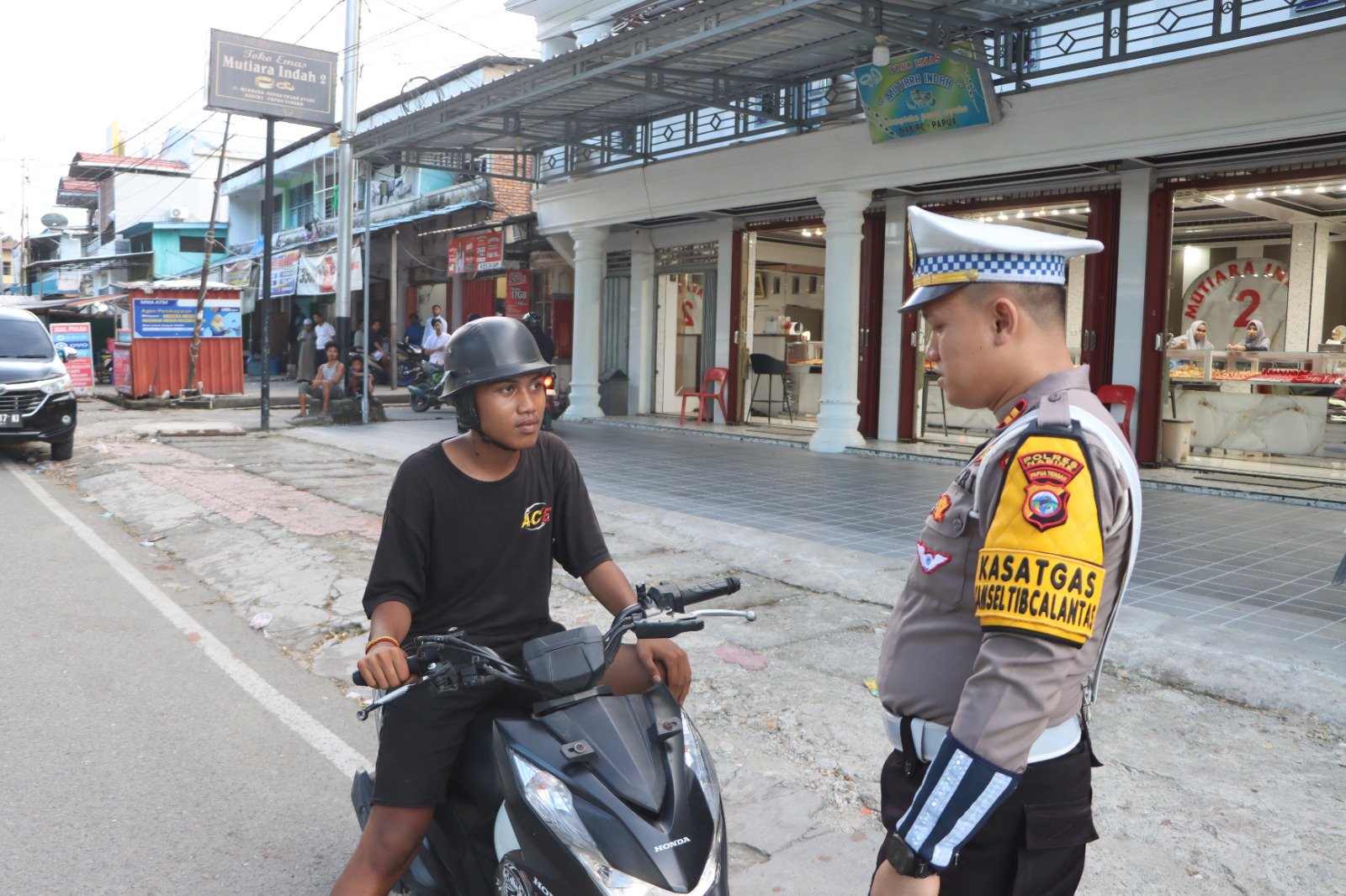 Polisi Gabungan Gelar Operasi Keselamatan Noken 2026, Titik-Titik Sibuk Kota Nabire Disisir