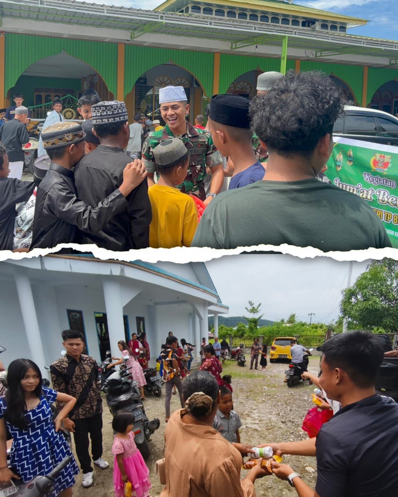 Yonif TP 804/DBAY Menyisir Rumah Ibadah, Merawat Relasi Sosial di Kimi