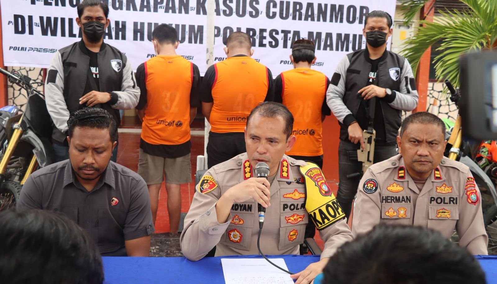 15 Motor Trail Disita, 3 Pelaku Dibekuk dan 1 DPO Diburu: Kapolresta Mamuju Bongkar Jaringan Curanmor, 38 Laporan Polisi Masih Didalami