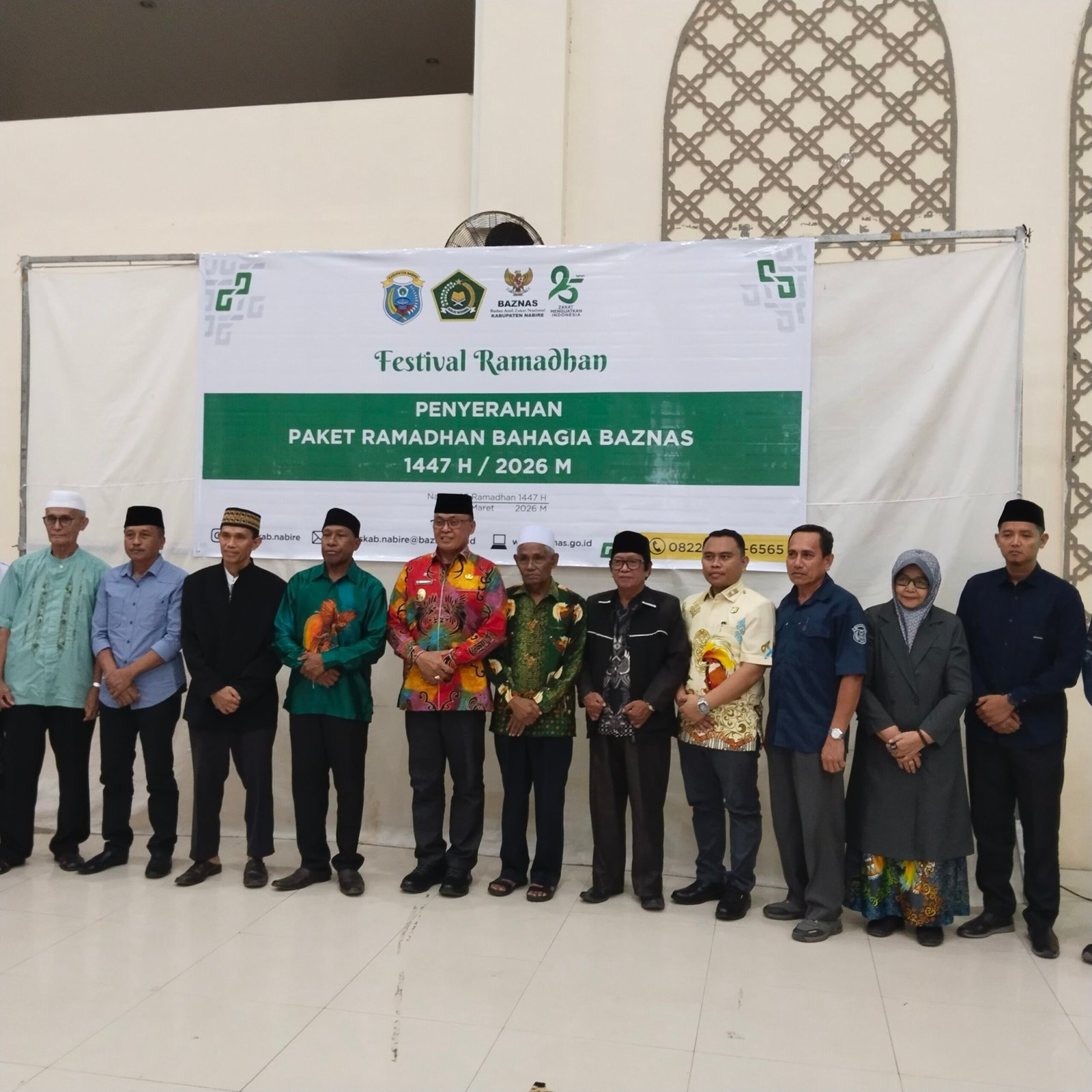 Wabup Nabire Burhanuddin Pawennari Apresiasi Baznas, Ajak ASN hingga TNI-Polri Salurkan Zakat