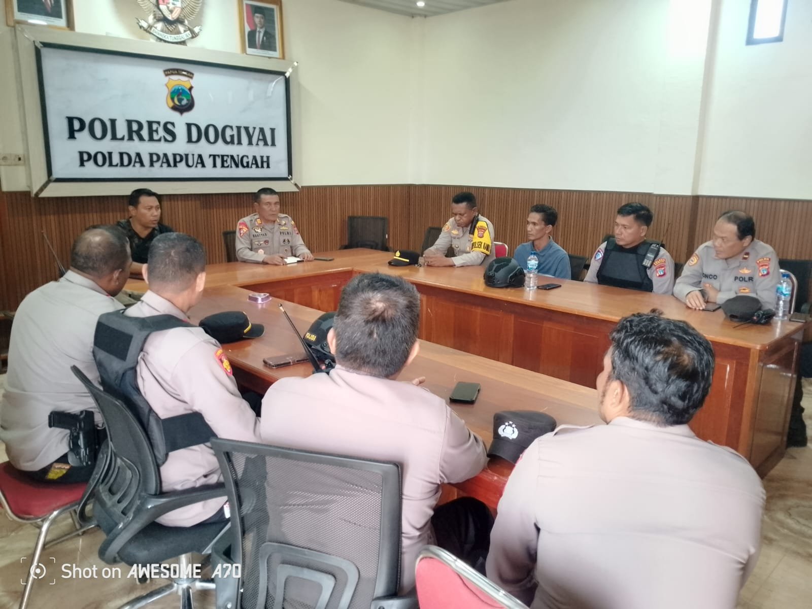 Rapat Gabungan Polres–Brimob, Strategi Pengamanan Dogiyai Diperketat: Antisipasi Aksi Massa hingga Penguatan Mako