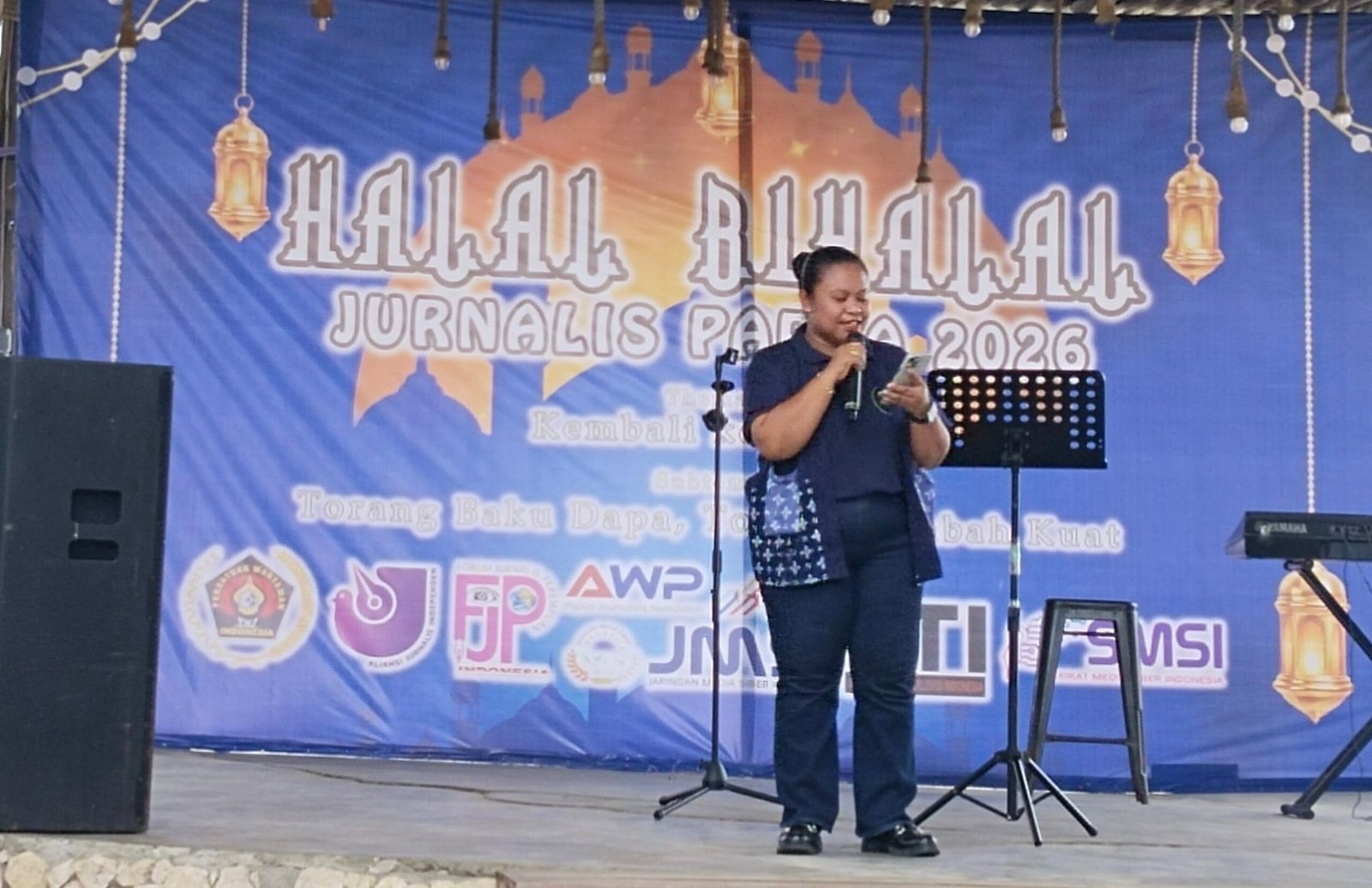 Halal Bihalal Jurnalis Papua 2026 di Jayapura, Dian Kandipi Tegaskan Media Mitra Pembangunan
