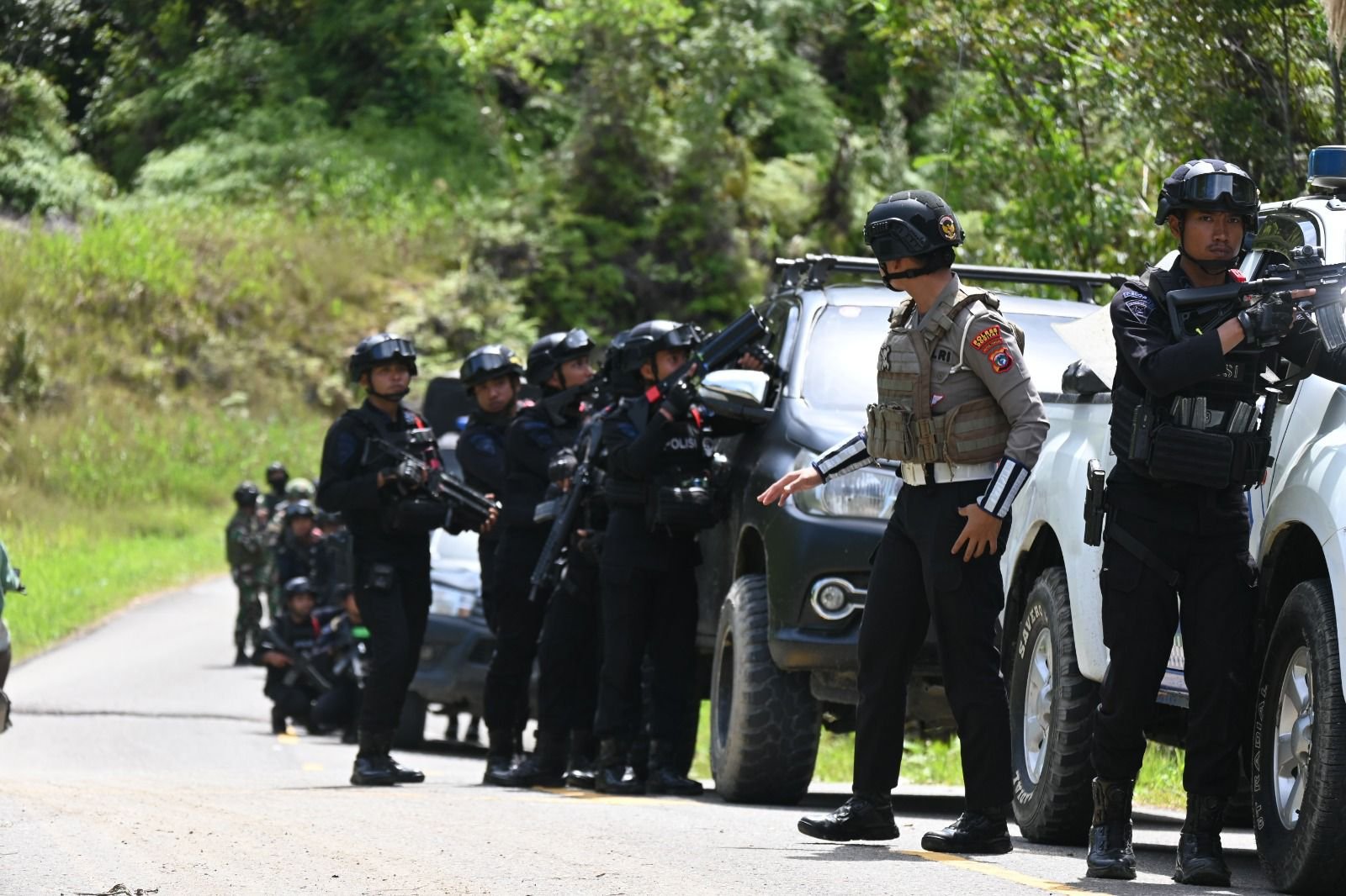 Kendaraan Operasional PLN Dirusak di Dogiyai, Aparat Gabungan Turun Gunung Sterilisasi TKP di Kali Kasuari