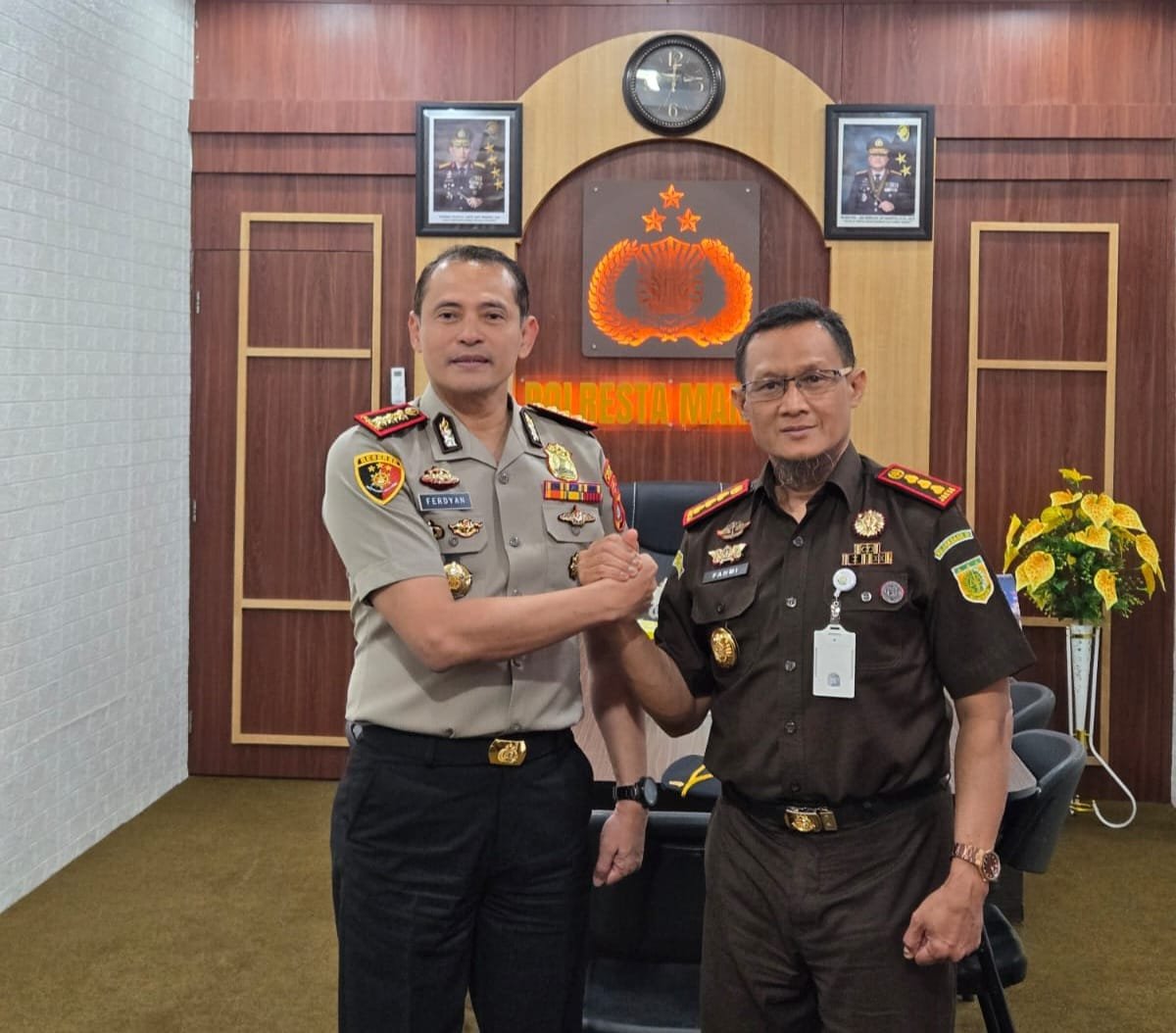 Kajari Mamuju Sambangi Kapolresta, Ada Pesan Penting soal Penegakan Hukum di Sulbar
