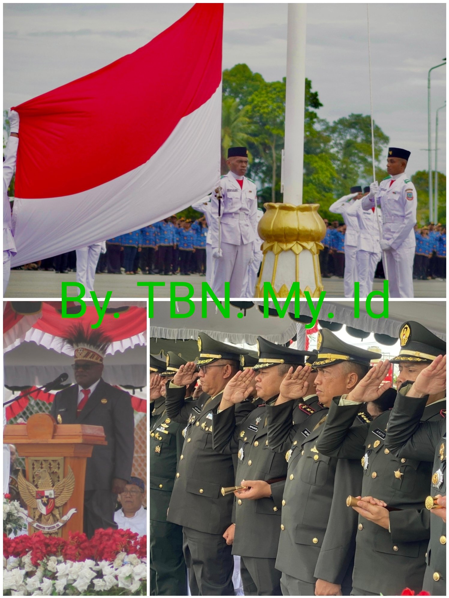 Pancasila Bergema dari Tanah Papua Tengah, Prajurit Yonif 804/DBAY Siap Jaga NKRI dan Ketahanan Pangan
