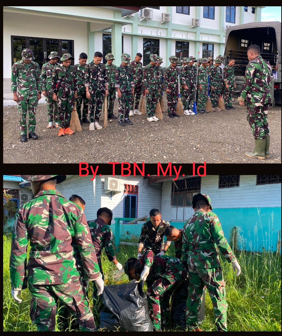 Aksi Prajurit TNI di Nabire Jadi Sorotan, Yonif 804/DBAY Turun Tangan Bersihkan Puskesmas demi Kenyamanan Pasien
