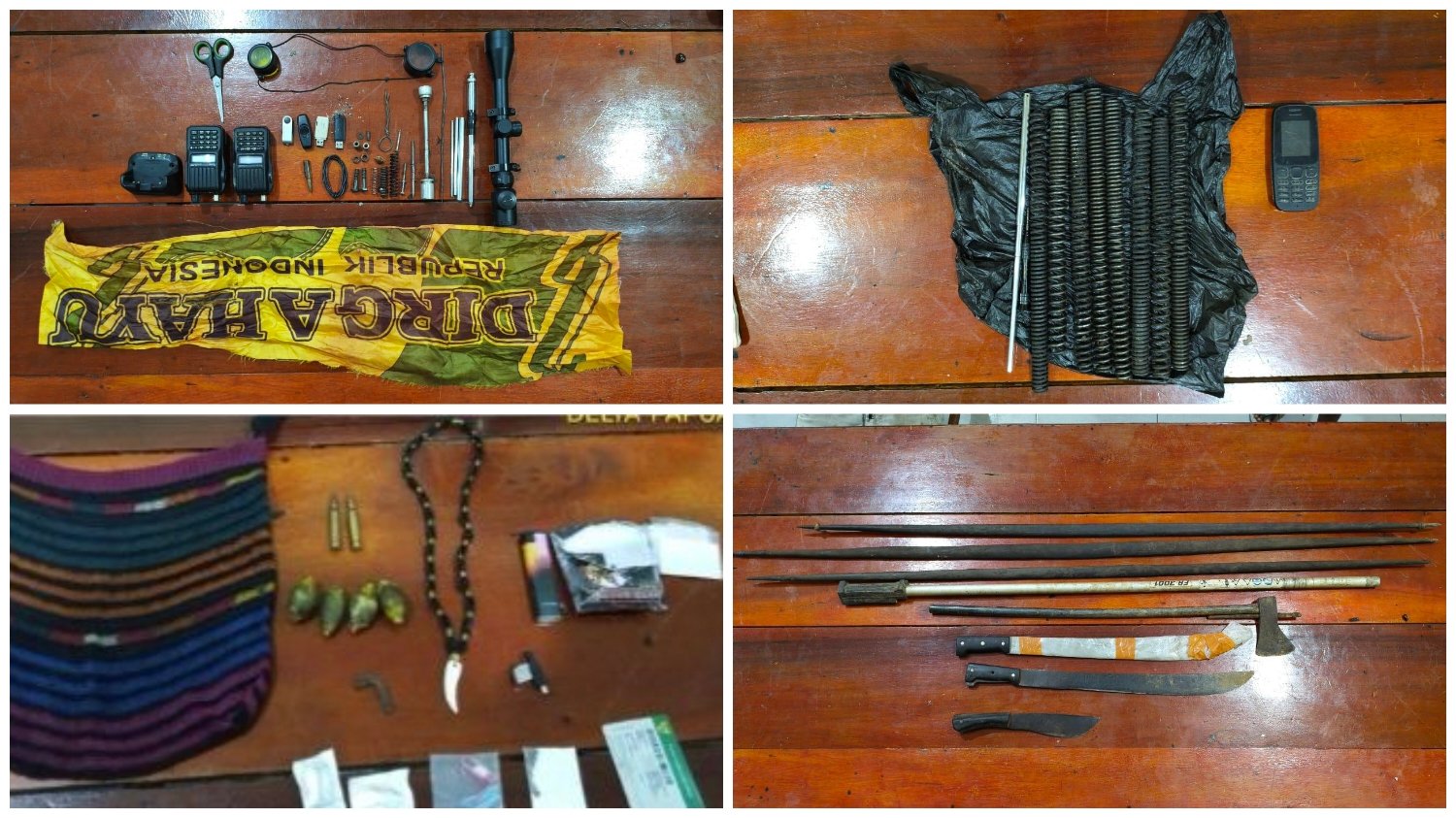 Satgas Damai Cartenz Bongkar Jejak Kelompok Bersenjata di Yahukimo, Dua Orang Diamankan dan Sejumlah Barang Bukti Disita
