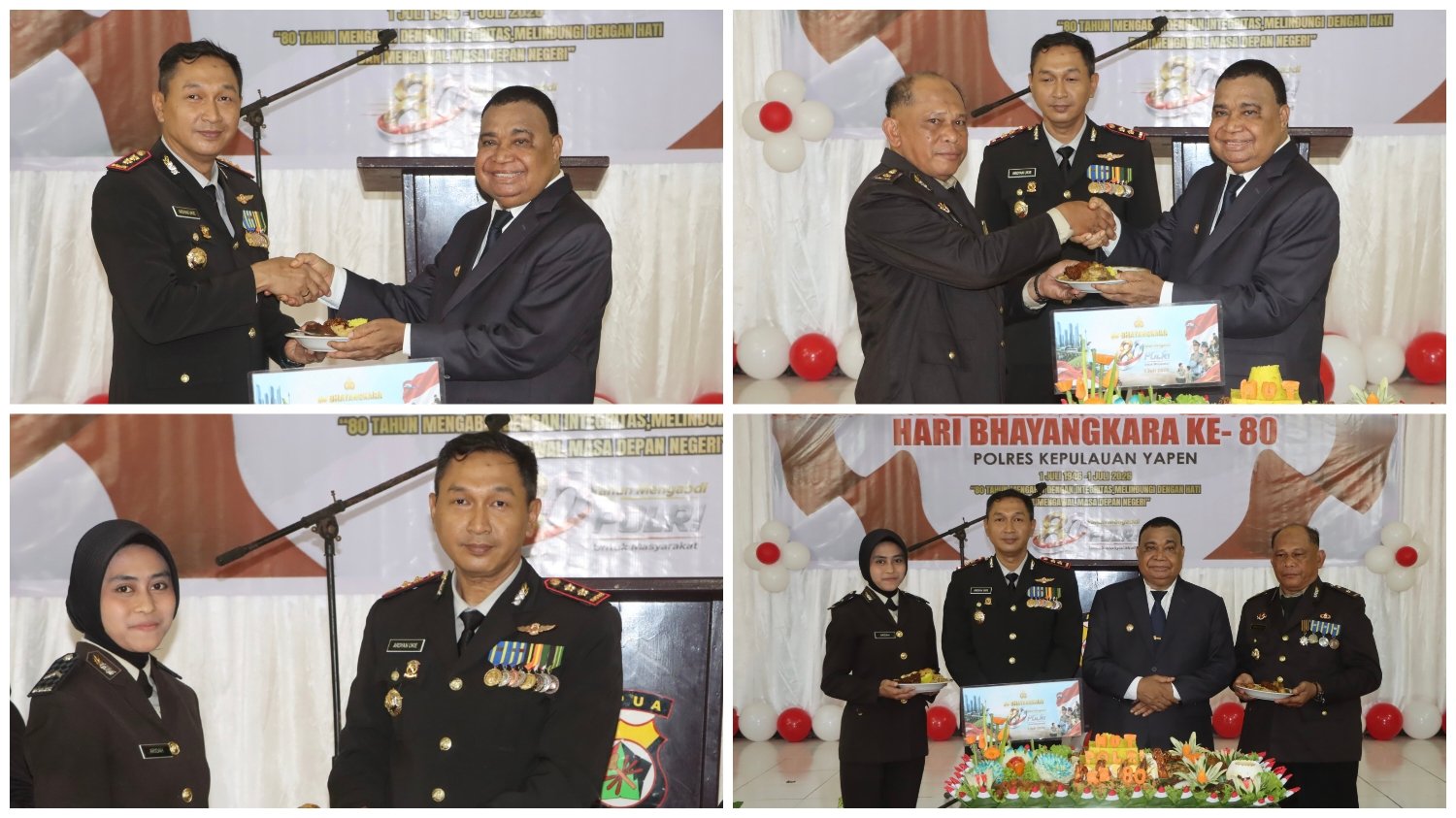 Kapolres Yapen di HUT Bhayangkara ke-80: Keamanan Tanggung Jawab Bersama, Ajak TNI, Pemda hingga Tokoh Adat Bersatu Bangun Indonesia Aman