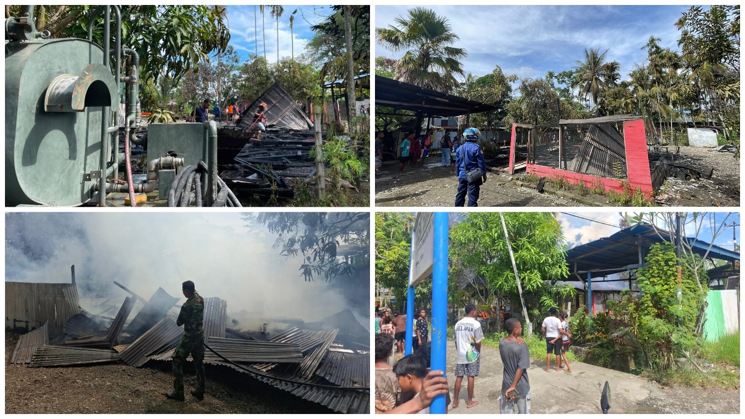 Breaking News! Rumah Warga di Nabire Dilalap Si Jago Merah, Prajurit Yonif TP 804/DBAY Bergerak Kilat Selamatkan Permukiman