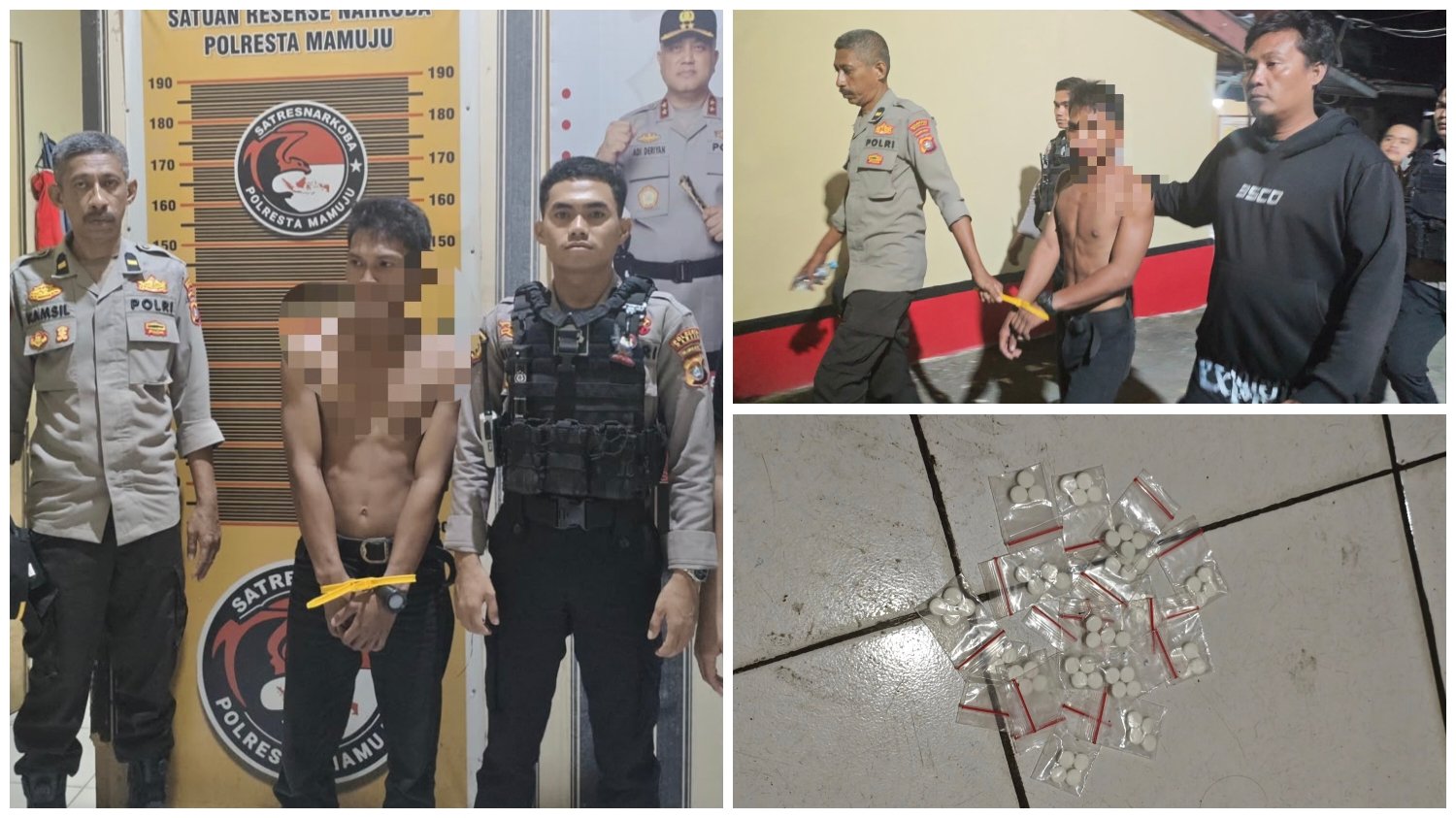 Tengah Malam Mamuju Geger! Pemuda 20 Tahun Diduga Teler Usai Konsumsi “Boje” Ngamuk Sambil Teriak Dijalan, Polisi Sita BB