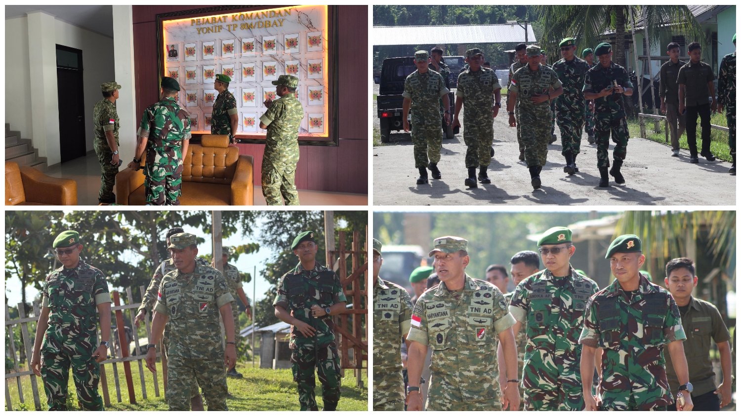 Kasdam XVII/Cenderawasih Turun Langsung ke Yonif TP 804/DBAY, Cek Pembangunan Satuan dan Ketahanan Pangan Prajurit di Nabire